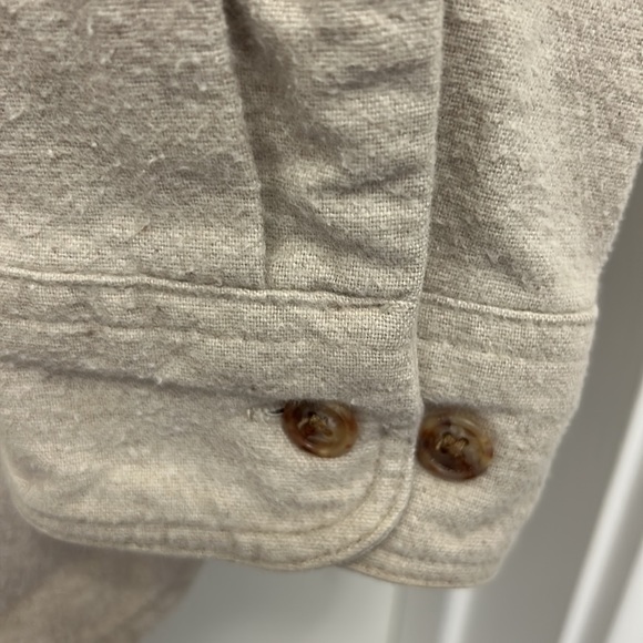 VTG Eddie Bauer Button Down Shirt Cotton Pockets Warm Casual Outdoors Men L/Tall - Picture 4 of 6